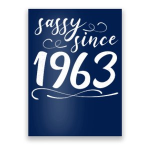 Sassy Since 1963 Birthday 60th Birthday Poster