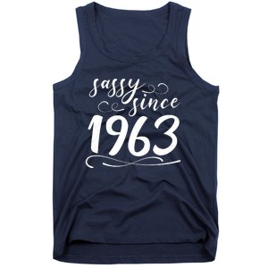 Sassy Since 1963 Birthday 60th Birthday Tank Top