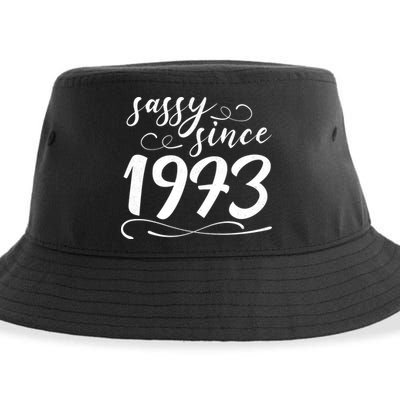 Sassy Since 1973 Birthday 50th Birthday Sustainable Bucket Hat