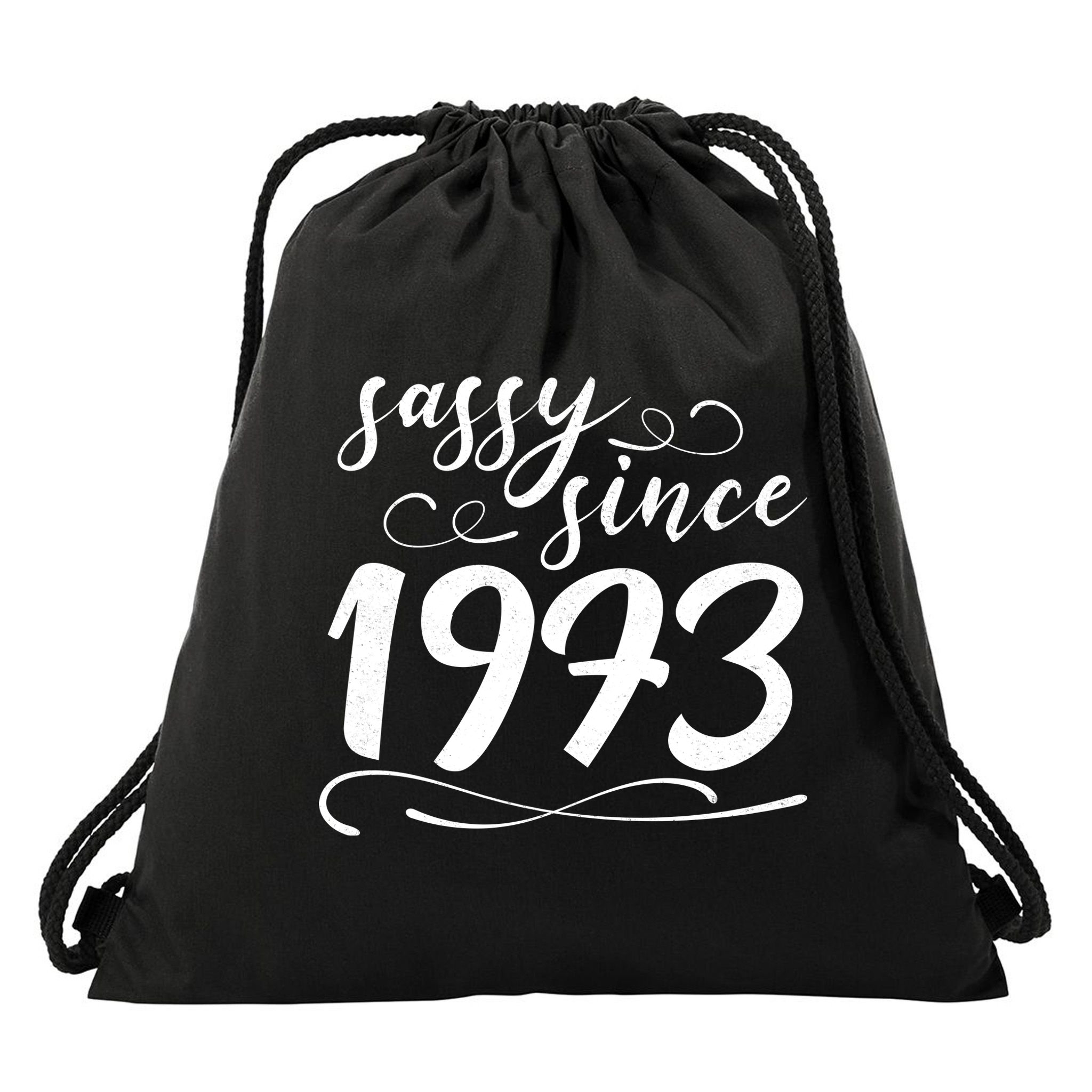 Sassy Since 1973 Birthday 50th Birthday Drawstring Bag