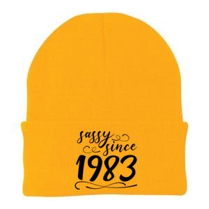 Sassy Since 1983 Birthday 40th Birthday Knit Cap Winter Beanie