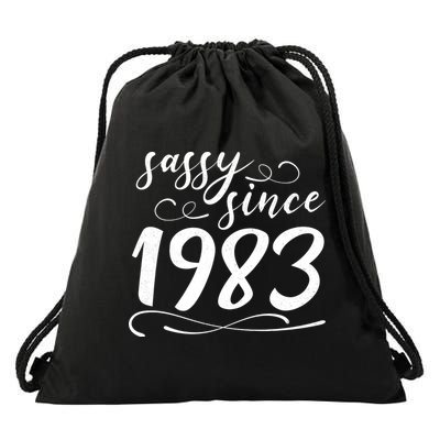 Sassy Since 1983 Birthday 40th Birthday Drawstring Bag
