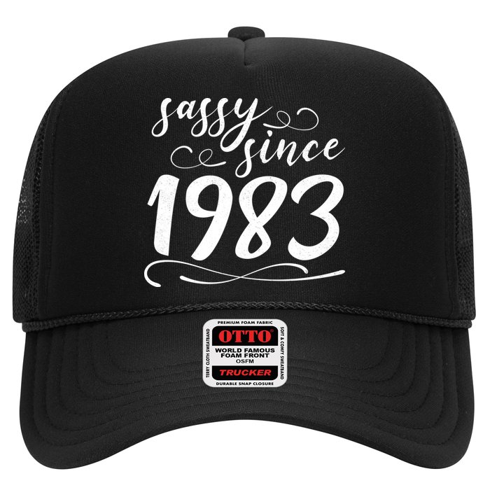 Sassy Since 1983 Birthday 40th Birthday Trucker Hat
