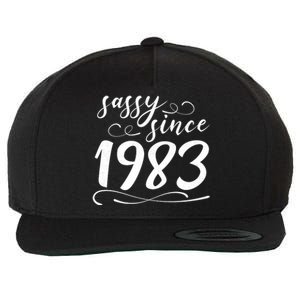 Sassy Since 1983 Birthday 40th Birthday Wool Snapback Cap