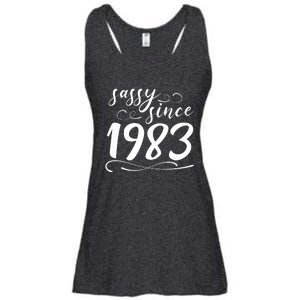 Sassy Since 1983 Birthday 40th Birthday Ladies Essential Flowy Tank