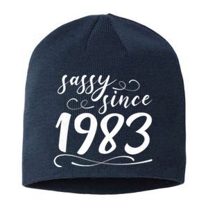 Sassy Since 1983 Birthday 40th Birthday Sustainable Beanie