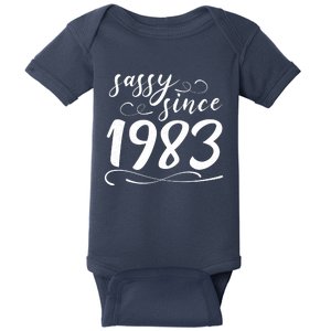 Sassy Since 1983 Birthday 40th Birthday Baby Bodysuit