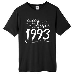 Sassy Since 1993 Birthday 30th Birthday Tall Fusion ChromaSoft Performance T-Shirt