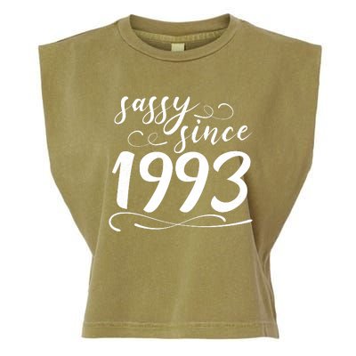 Sassy Since 1993 Birthday 30th Birthday Garment-Dyed Women's Muscle Tee