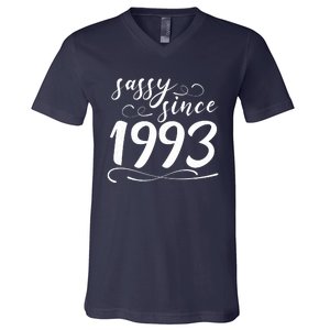 Sassy Since 1993 Birthday 30th Birthday V-Neck T-Shirt