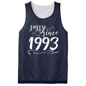 Sassy Since 1993 Birthday 30th Birthday Mesh Reversible Basketball Jersey Tank