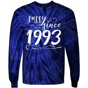 Sassy Since 1993 Birthday 30th Birthday Tie-Dye Long Sleeve Shirt