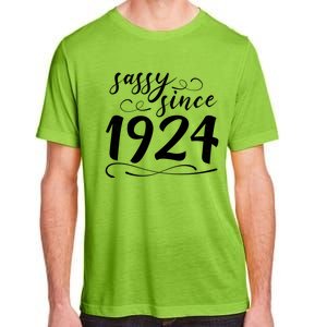 Sassy Since 1924 Birthday 100th Birthday Adult ChromaSoft Performance T-Shirt