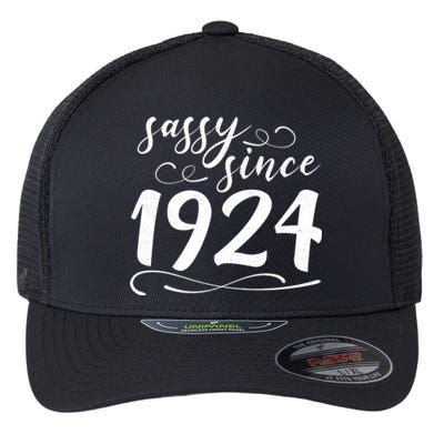 Sassy Since 1924 Birthday 100th Birthday Flexfit Unipanel Trucker Cap