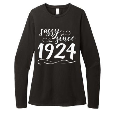 Sassy Since 1924 Birthday 100th Birthday Womens CVC Long Sleeve Shirt