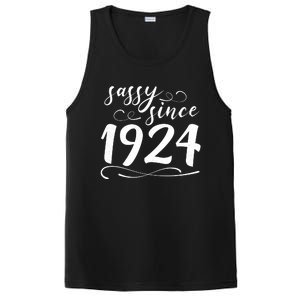 Sassy Since 1924 Birthday 100th Birthday PosiCharge Competitor Tank