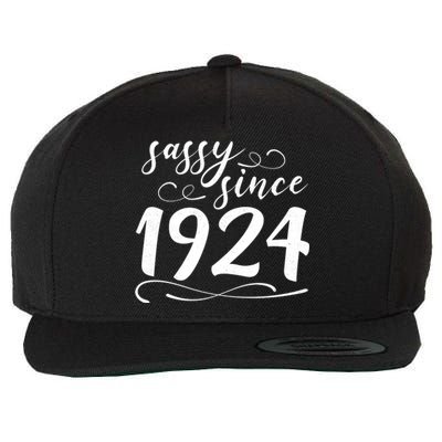 Sassy Since 1924 Birthday 100th Birthday Wool Snapback Cap