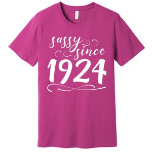 Sassy Since 1924 Birthday 100th Birthday Premium T-Shirt