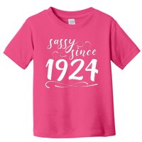 Sassy Since 1924 Birthday 100th Birthday Toddler T-Shirt