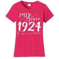 Sassy Since 1924 Birthday 100th Birthday Women's T-Shirt