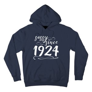 Sassy Since 1924 Birthday 100th Birthday Hoodie