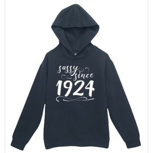 Sassy Since 1924 Birthday 100th Birthday Urban Pullover Hoodie