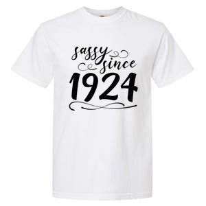 Sassy Since 1924 Birthday 100th Birthday Garment-Dyed Heavyweight T-Shirt