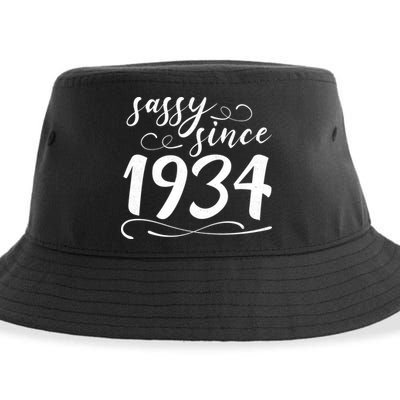 Sassy Since 1934 Birthday 90th Birthday Sustainable Bucket Hat