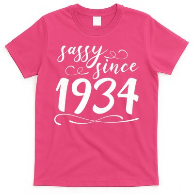 Sassy Since 1934 Birthday 90th Birthday T-Shirt