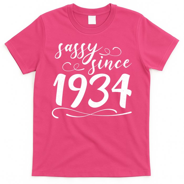 Sassy Since 1934 Birthday 90th Birthday T-Shirt