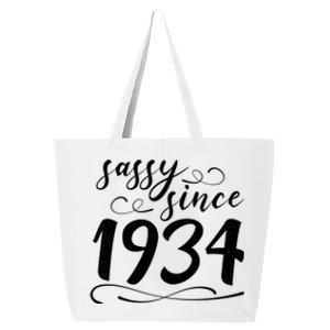 Sassy Since 1934 Birthday 90th Birthday 25L Jumbo Tote