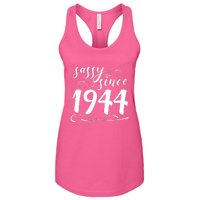 Sassy Since 1944 Birthday 80th Birthday Women's Racerback Tank