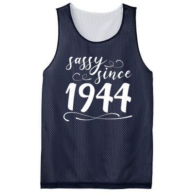 Sassy Since 1944 Birthday 80th Birthday Mesh Reversible Basketball Jersey Tank