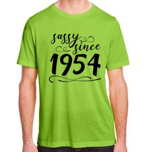 Sassy Since 1954 Birthday 70th Birthday Adult ChromaSoft Performance T-Shirt