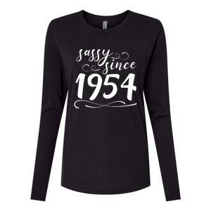 Sassy Since 1954 Birthday 70th Birthday Womens Cotton Relaxed Long Sleeve T-Shirt