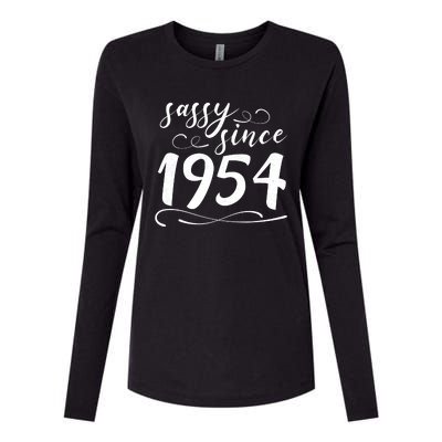 Sassy Since 1954 Birthday 70th Birthday Womens Cotton Relaxed Long Sleeve T-Shirt