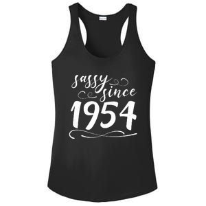 Sassy Since 1954 Birthday 70th Birthday Ladies PosiCharge Competitor Racerback Tank