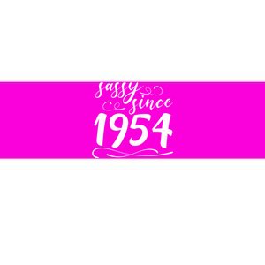 Sassy Since 1954 Birthday 70th Birthday Bumper Sticker