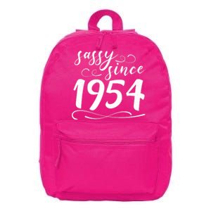 Sassy Since 1954 Birthday 70th Birthday 16 in Basic Backpack