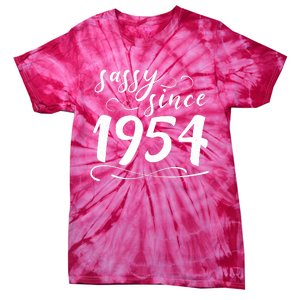 Sassy Since 1954 Birthday 70th Birthday Tie-Dye T-Shirt