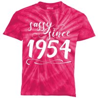 Sassy Since 1954 Birthday 70th Birthday Kids Tie-Dye T-Shirt