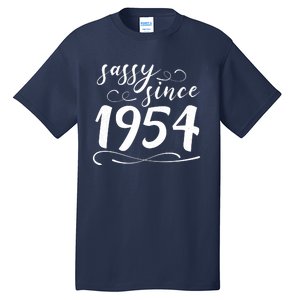 Sassy Since 1954 Birthday 70th Birthday Tall T-Shirt