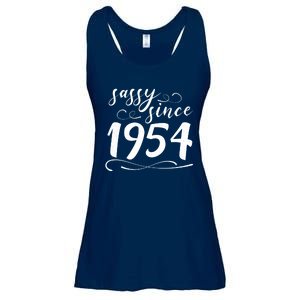 Sassy Since 1954 Birthday 70th Birthday Ladies Essential Flowy Tank