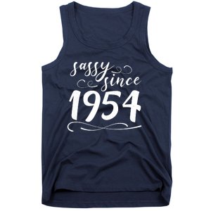 Sassy Since 1954 Birthday 70th Birthday Tank Top