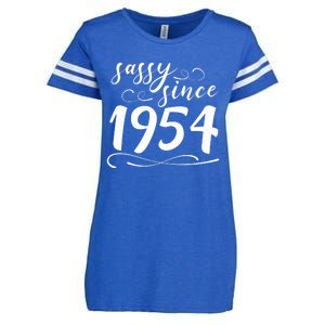 Sassy Since 1954 Birthday 70th Birthday Enza Ladies Jersey Football T-Shirt