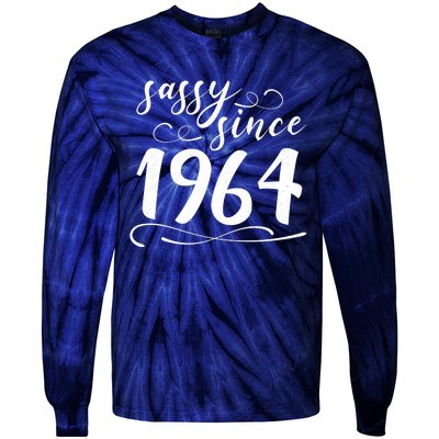 Sassy Since 1964 Birthday 60th Birthday Tie-Dye Long Sleeve Shirt