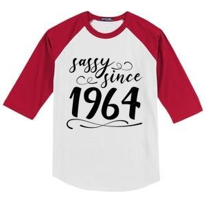 Sassy Since 1964 Birthday 60th Birthday Kids Colorblock Raglan Jersey