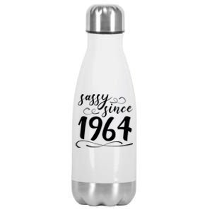 Sassy Since 1964 Birthday 60th Birthday Stainless Steel Insulated Water Bottle