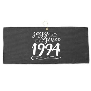 Sassy Since 1974 Birthday 50th Birthday Large Microfiber Waffle Golf Towel