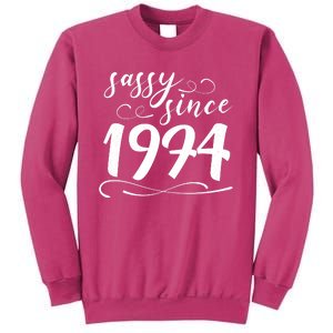 Sassy Since 1974 Birthday 50th Birthday Sweatshirt